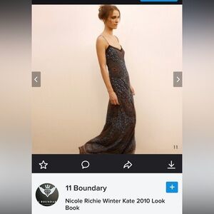 Winter Kate Damien Maxi Dress in Bluebell XS as seen Nicole Richie Winter 2010